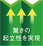 驚きの起立性を実現！